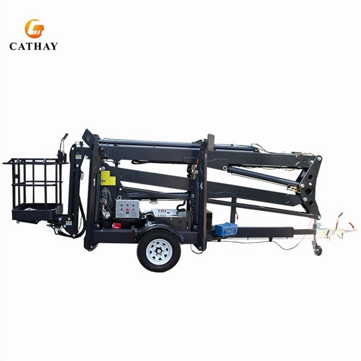 Aerial Work Trailer Boom Man Lift Platform
